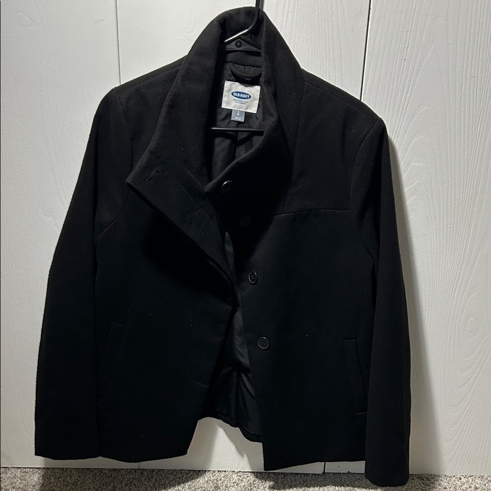 Old Navy Women's Black Pea Coat